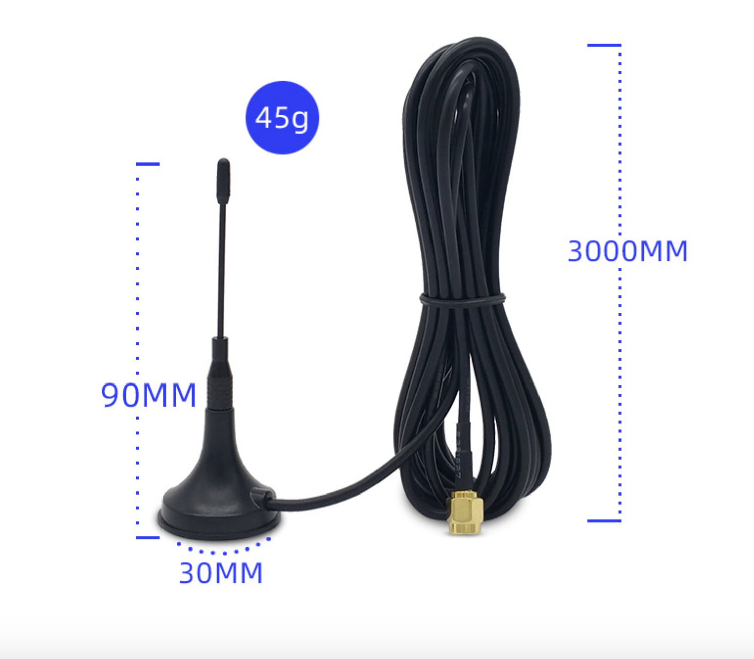 Ăng ten Thu Sóng 3G 4G LTE 17dB Chuẩn SMA Đực Cho Router 4G