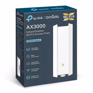 Access Point Omada Outdoor WiFi 6 AX3000 TP-Link EAP650-Outdoor - Hiệu Suất Mạng Tốt Nhất Cho Ngoài Trời