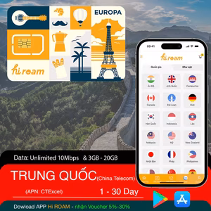Sim Du Lịch Trung Quốc Macao (China Telecom)