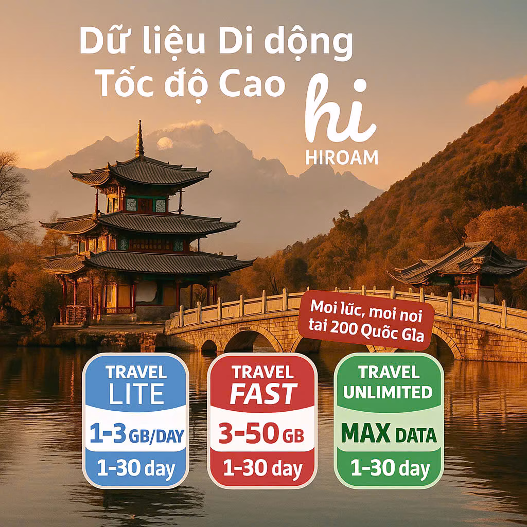 Sim Du Lịch Trung Quốc Hong Kong Macao - Không chặn TikTok