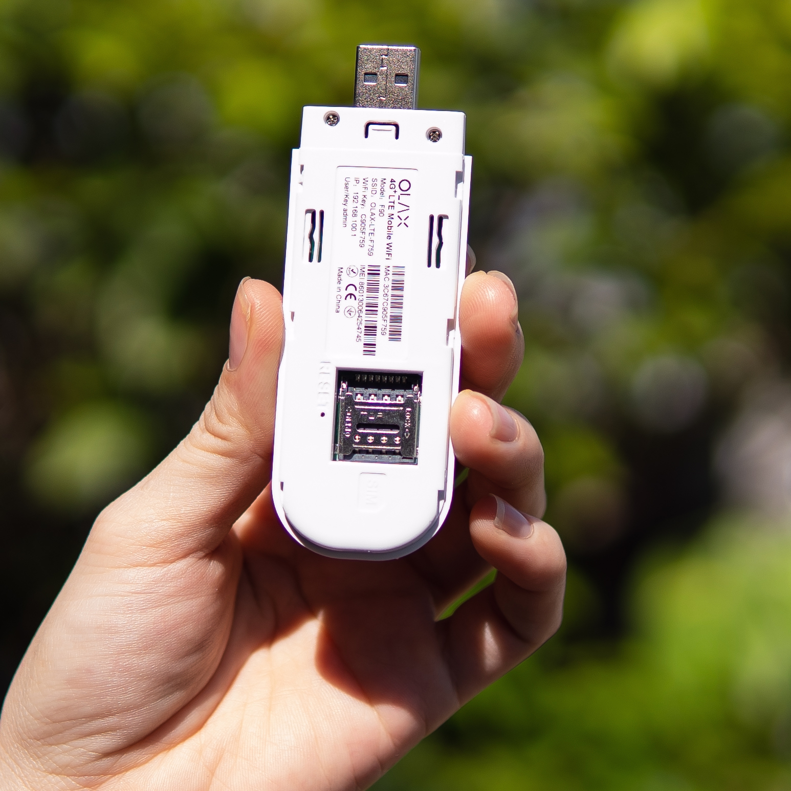 Usb Phát Wifi 4G Olax F90 Wifi 6+, tốc độ 150Mbps, kết nối 10 máy