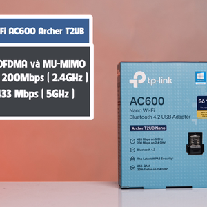 USB Wifi & Bluetooth 4.2 TPLink Archer T2UB Nano AC600