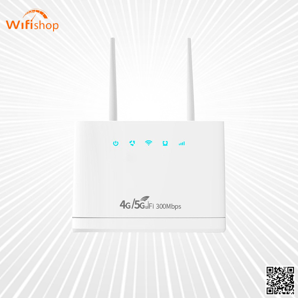 Bộ Phát Wifi 4G CPE R311 Pro, Tốc độ 300Mbps, 3 cổng LAN, 32 thiết bị kết nối đồng thời