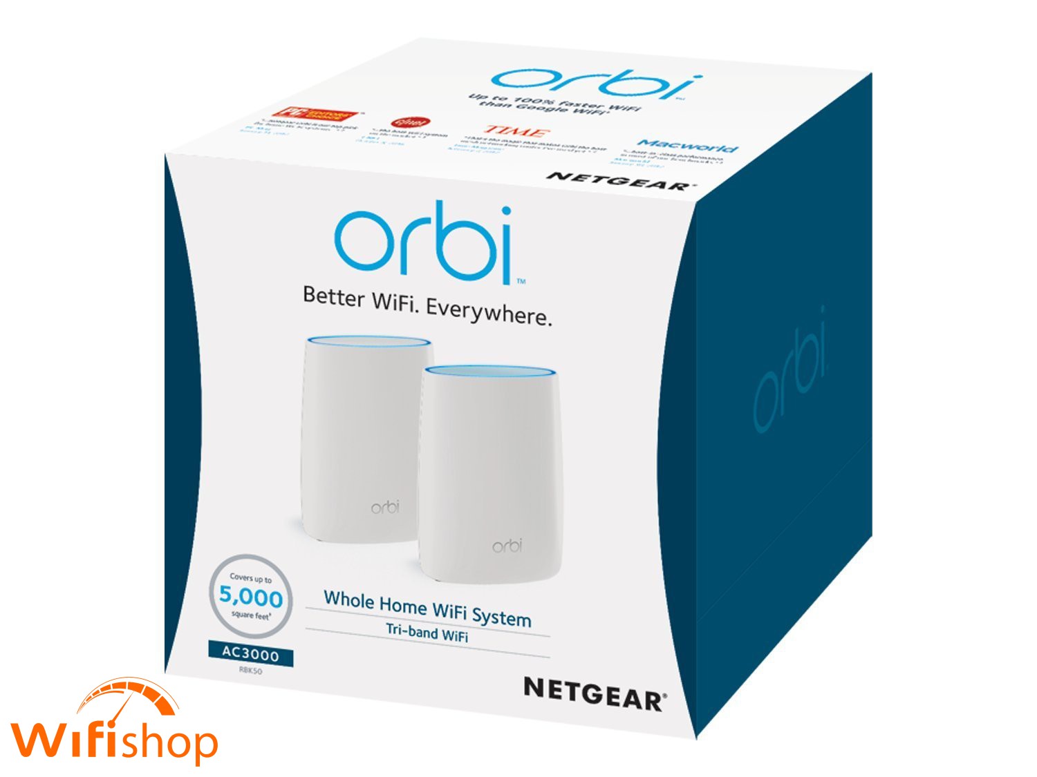 Bộ Phát Wifi Netgear Obri RBK50 ac3000 2 Pack