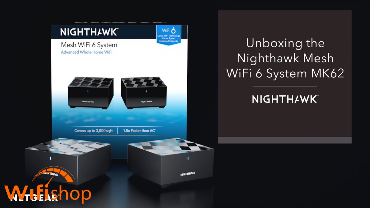 Bộ phát Wifi Netgear Nighthawk MK62 Wifi 6 Mesh System